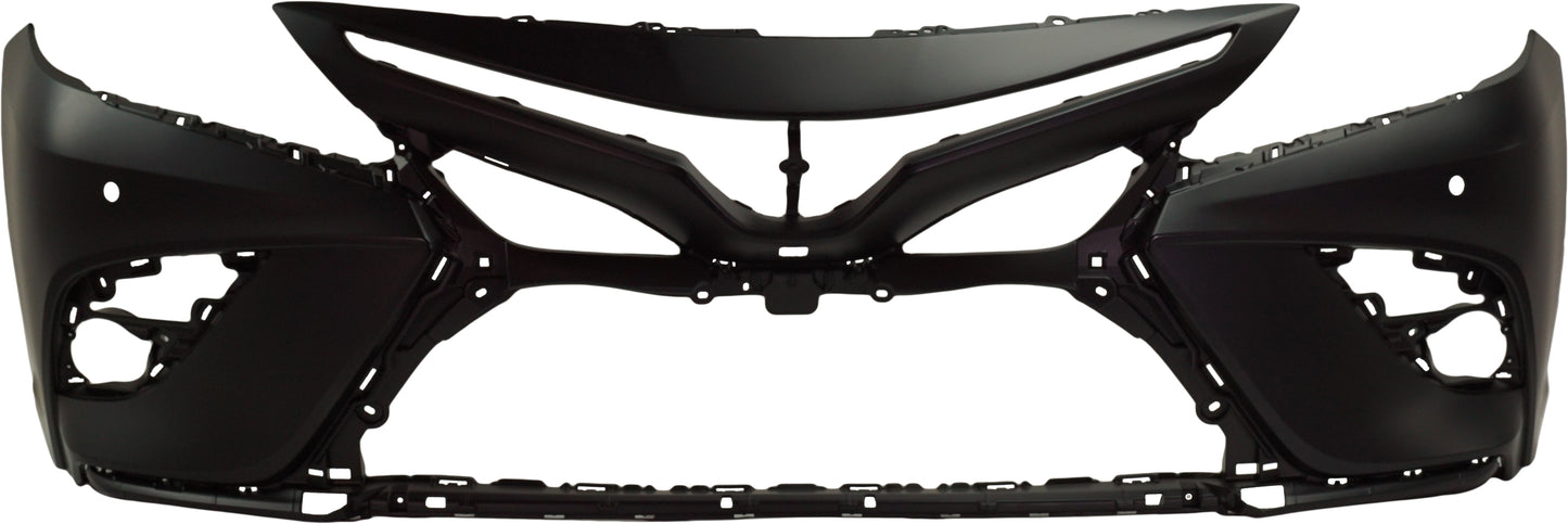 Front Primed Bumper Cover, with Parking Aid Sensor Holes, For Models without TRD Package, with Front View Camera, XSE Model