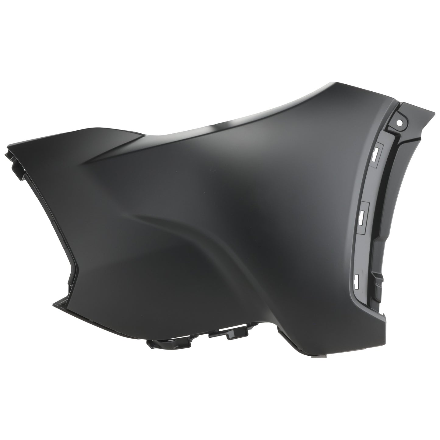 Front, Driver Side Bumper End, Primed Plastic