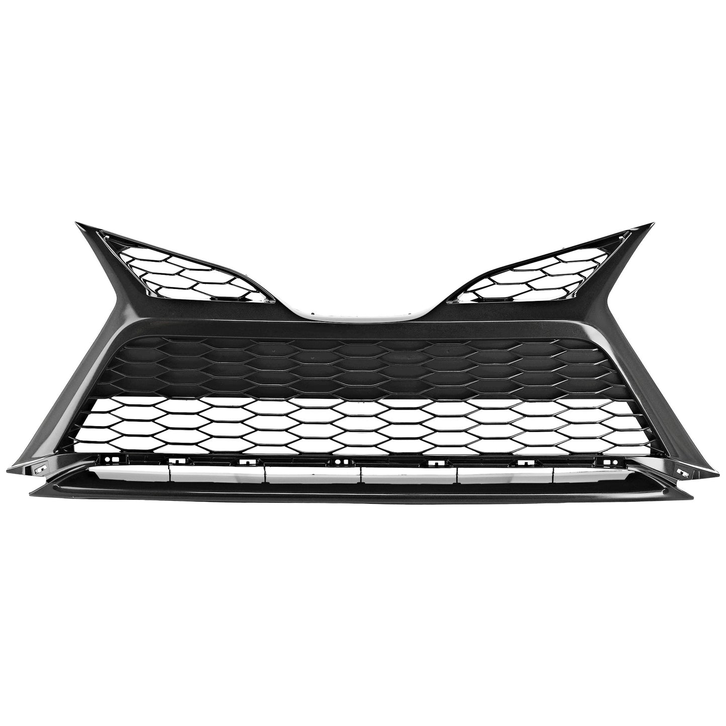 Решетка переднего бампера, окрашенная в серебристо-черный цвет, для моделей без пакета TRD и парктроников, модель XSE, сертифицирована CAPA