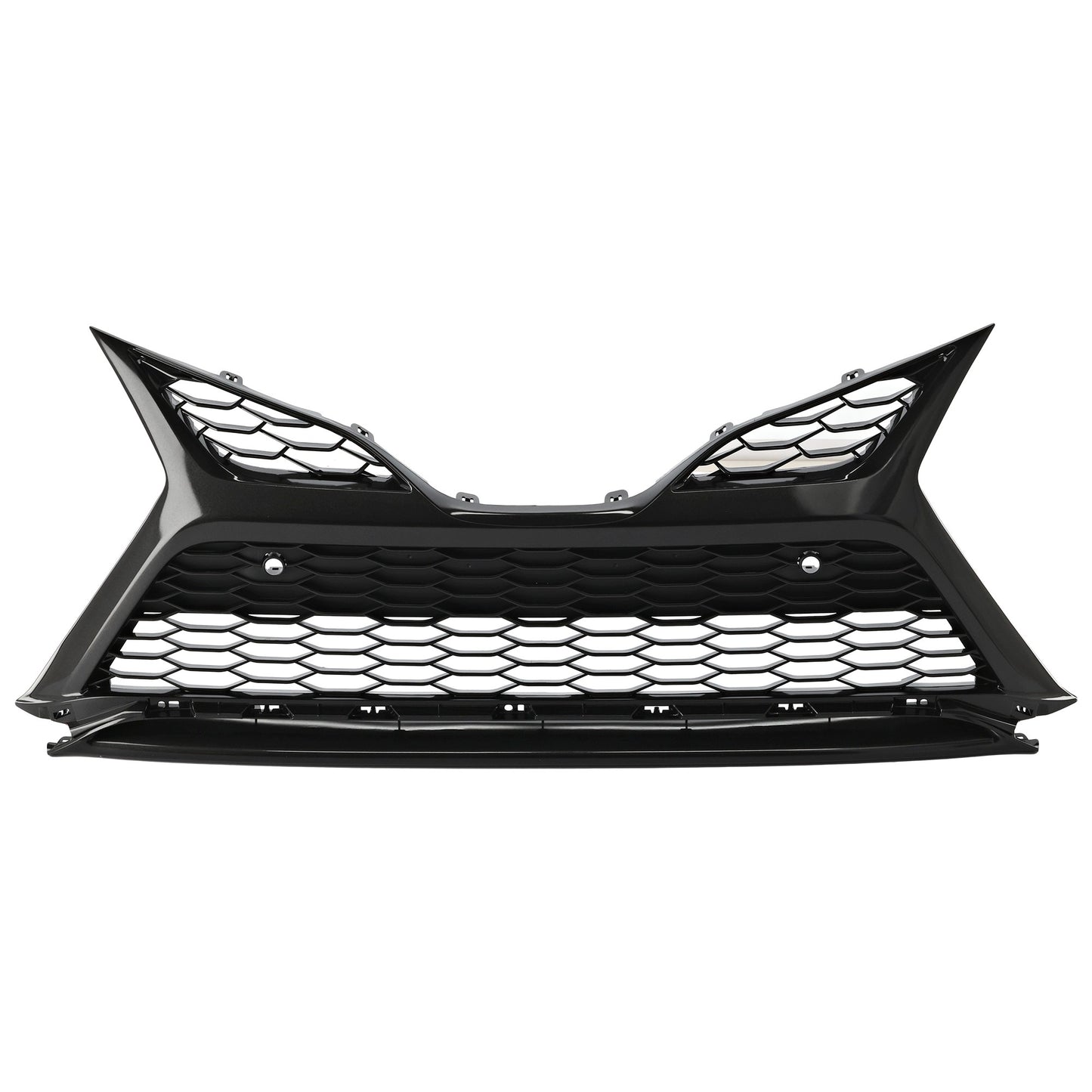 Front, Lower Bumper Grille, Painted Silver Black, For Models without TRD Package, with Parking Sensors, XSE Model, CAPA Certified