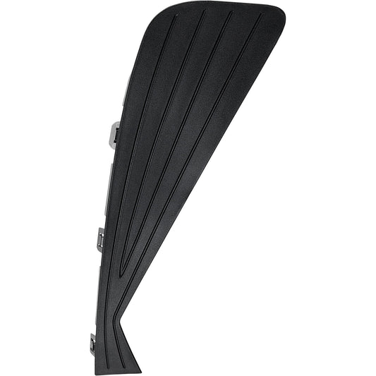 Front, Passenger Side Bumper Trim, Textured, Hole Cover