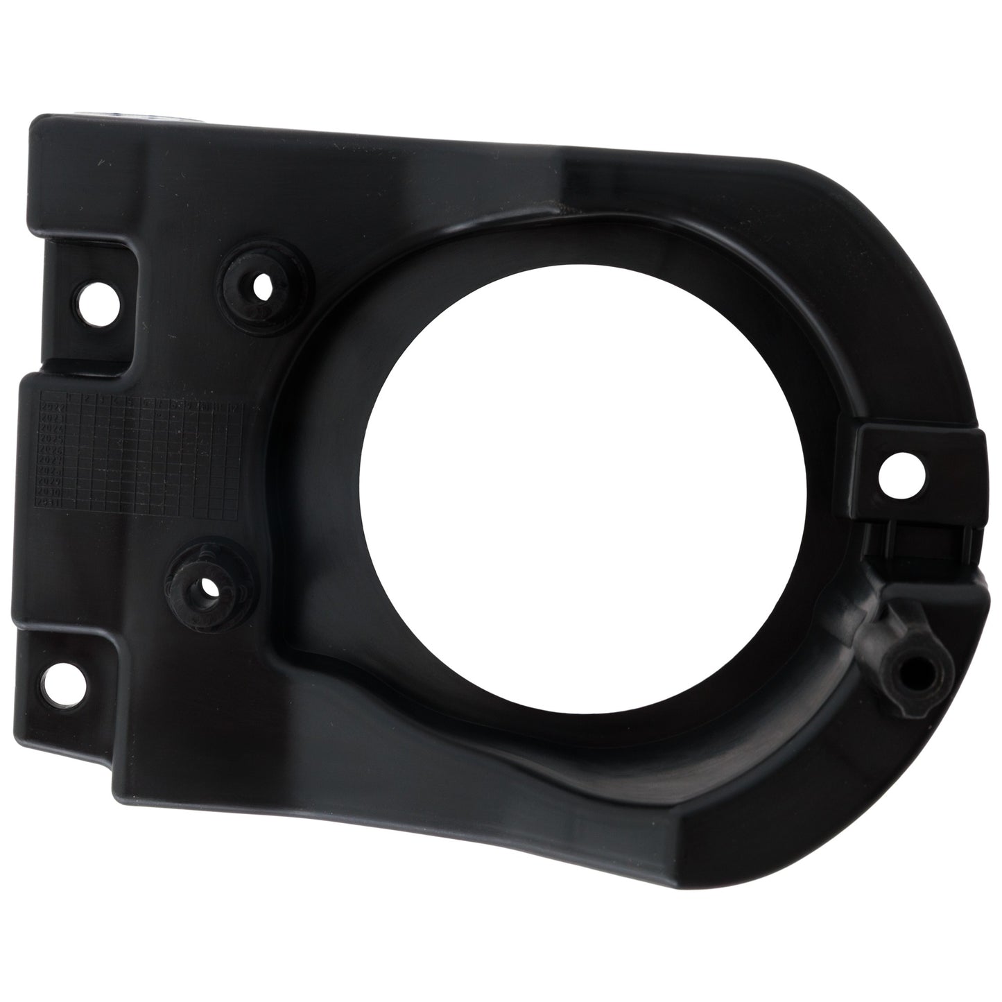 Front, Passenger Side Fog Light Trim, Textured Black