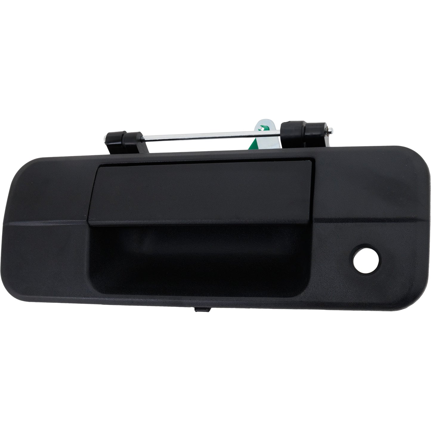 Tailgate Handle, Textured Black Plastic bezel, metal lever Without Camera Hole With Key Hole
