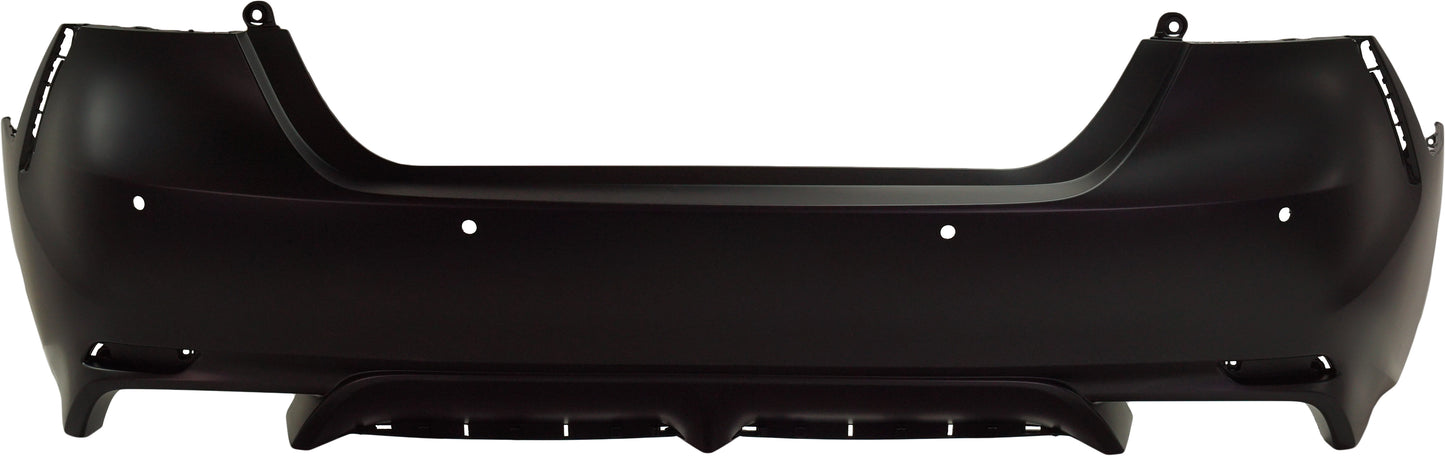 Rear Primed Bumper Cover, with Parking Aid Sensor Holes, For Models without TRD Package, XSE Model