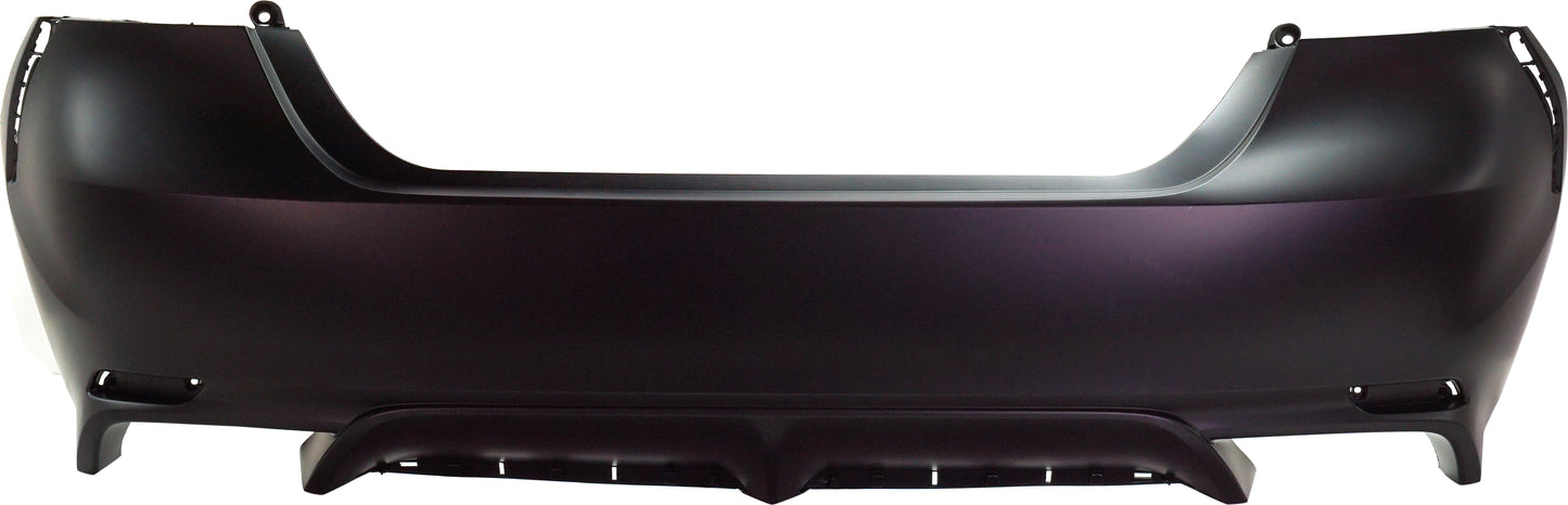 Rear Primed Bumper Cover, without Parking Aid Sensor Holes