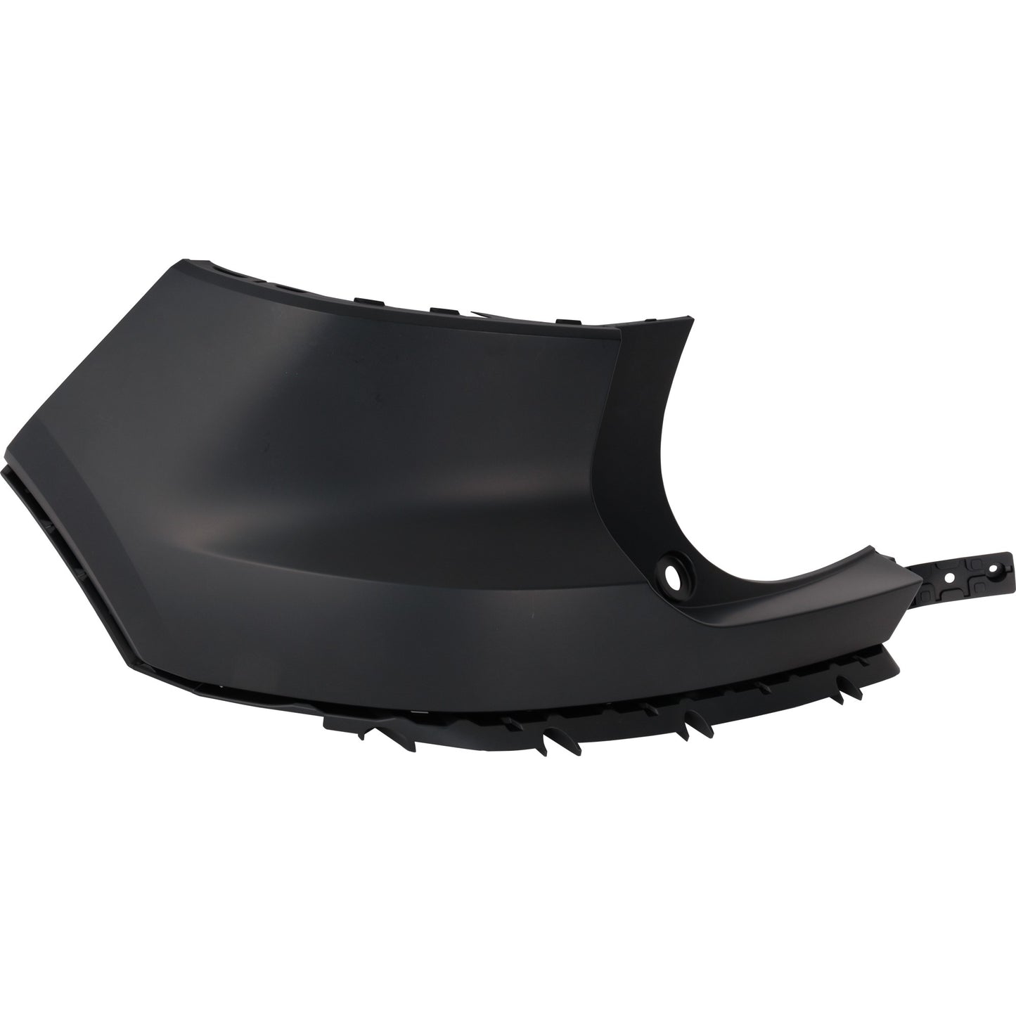 Задний бампер со стороны водителя, грунтованный пластик