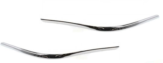 Front, Driver and Passenger Side Bumper Trims, Chrome