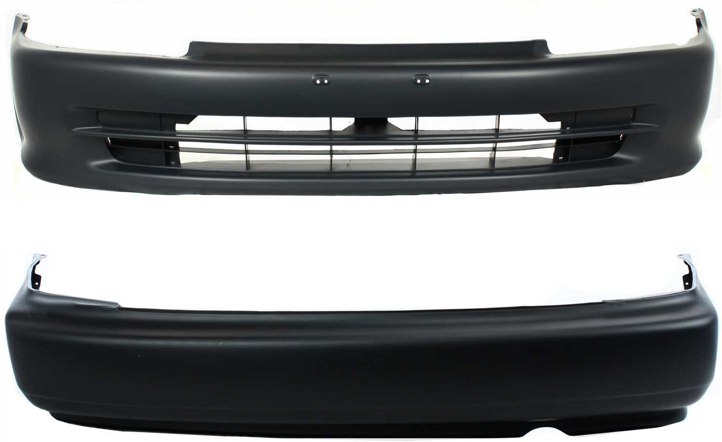 Sedan Front and Rear Primed Bumper Cover