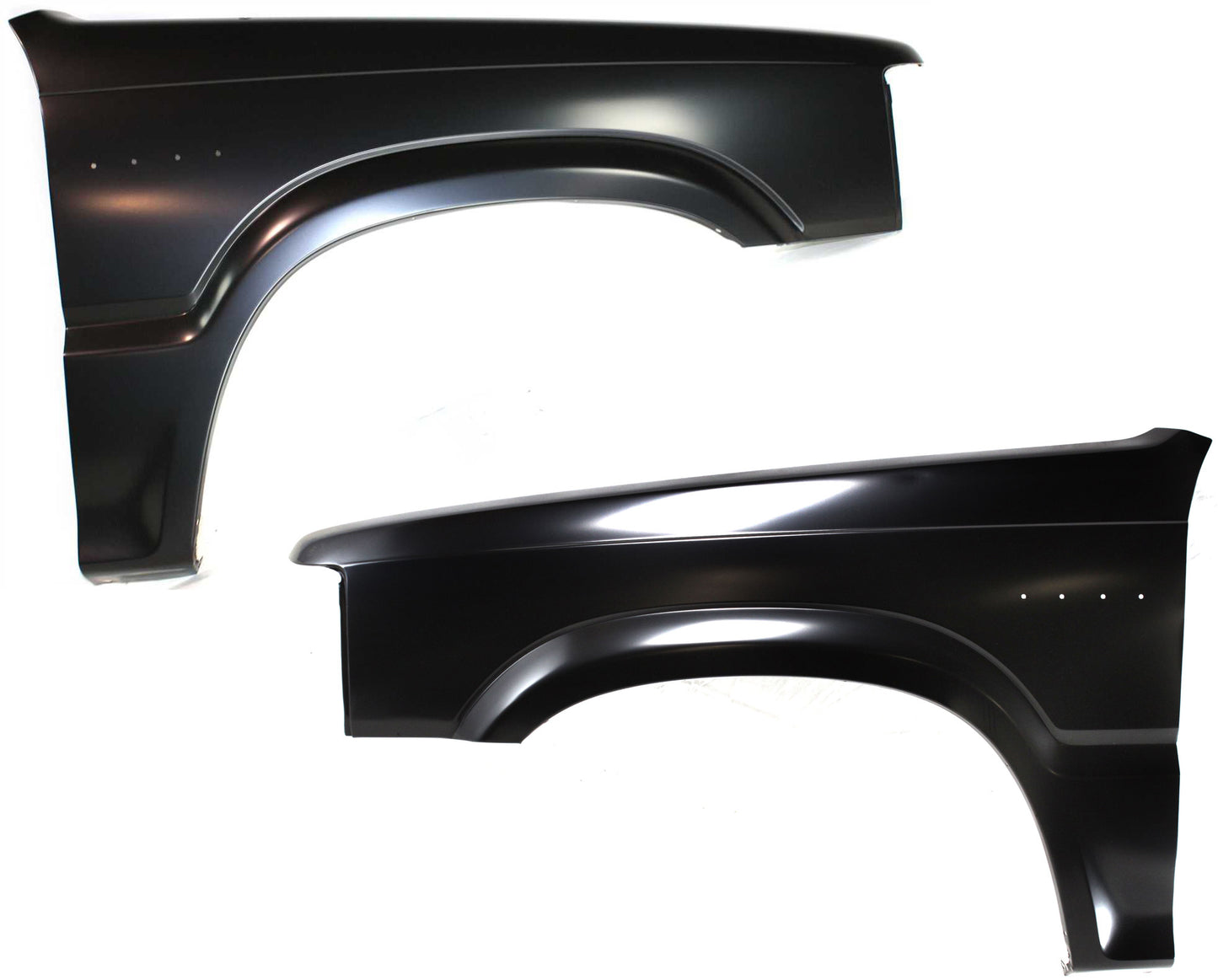 Front, Driver and Passenger Side Fenders, With antenna hole on passenger side