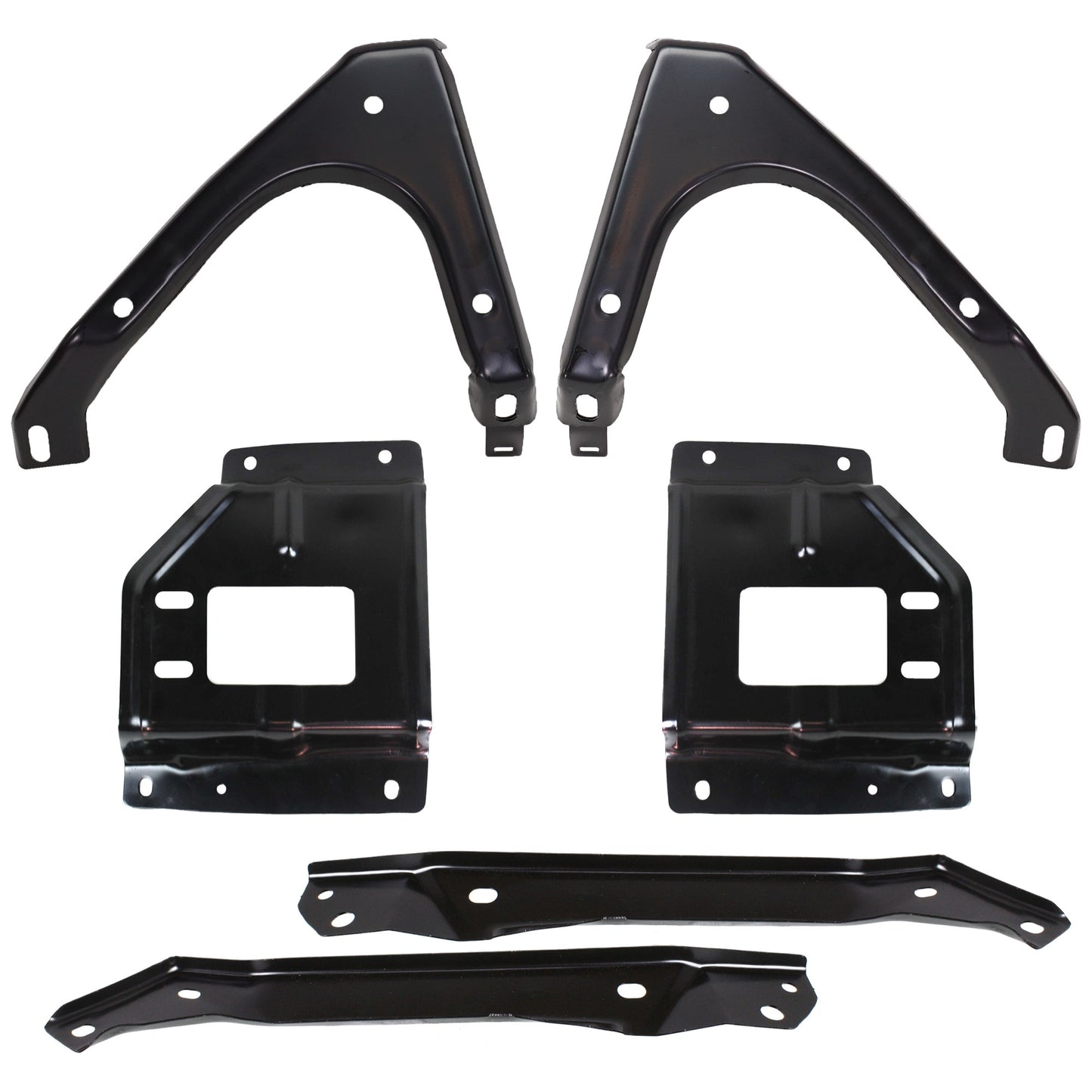 Front, Driver and Passenger Side Bumper Bracket