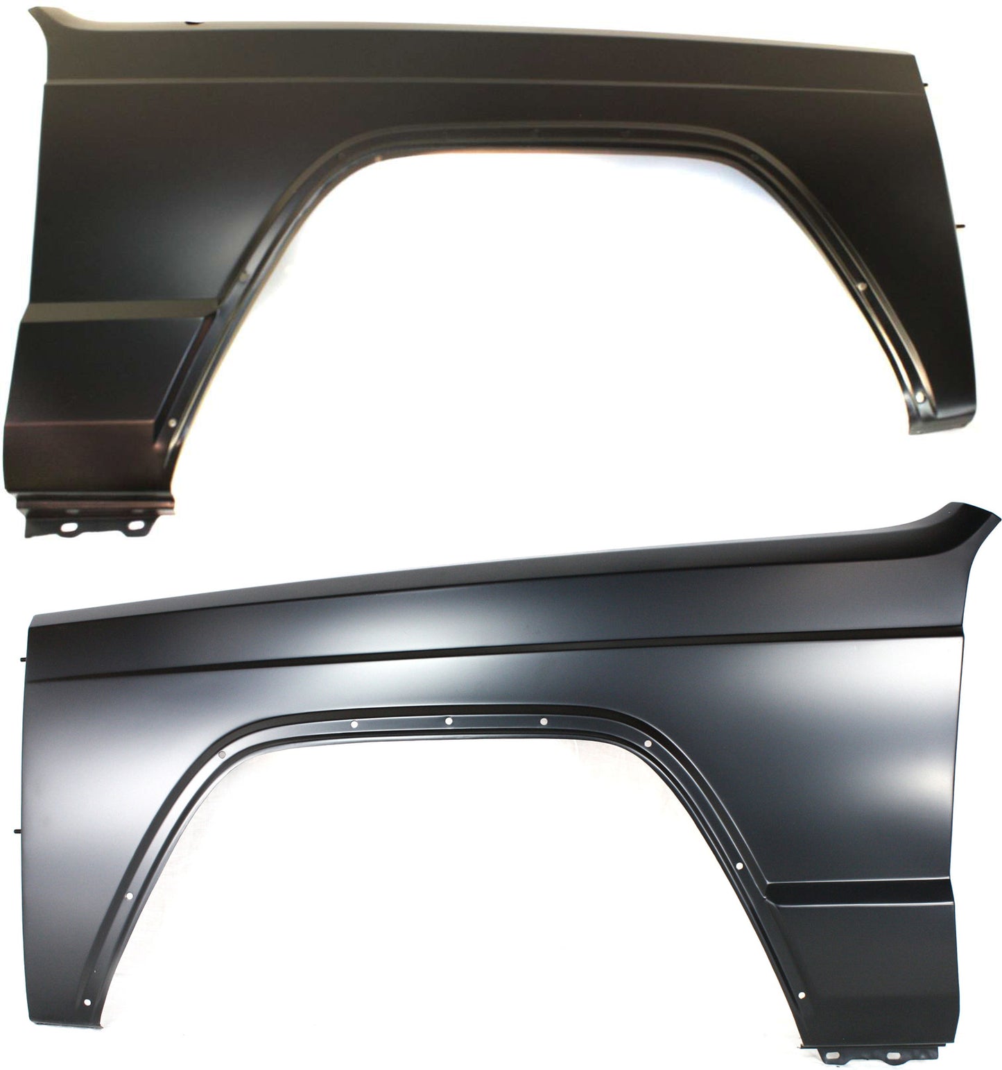 Front, Driver and Passenger Side Fenders, For Models With Antenna and Wheel Opening Molding Holes