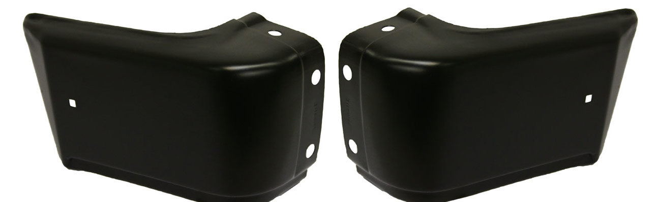 Передний бампер со стороны водителя и пассажира, грунтованная сталь