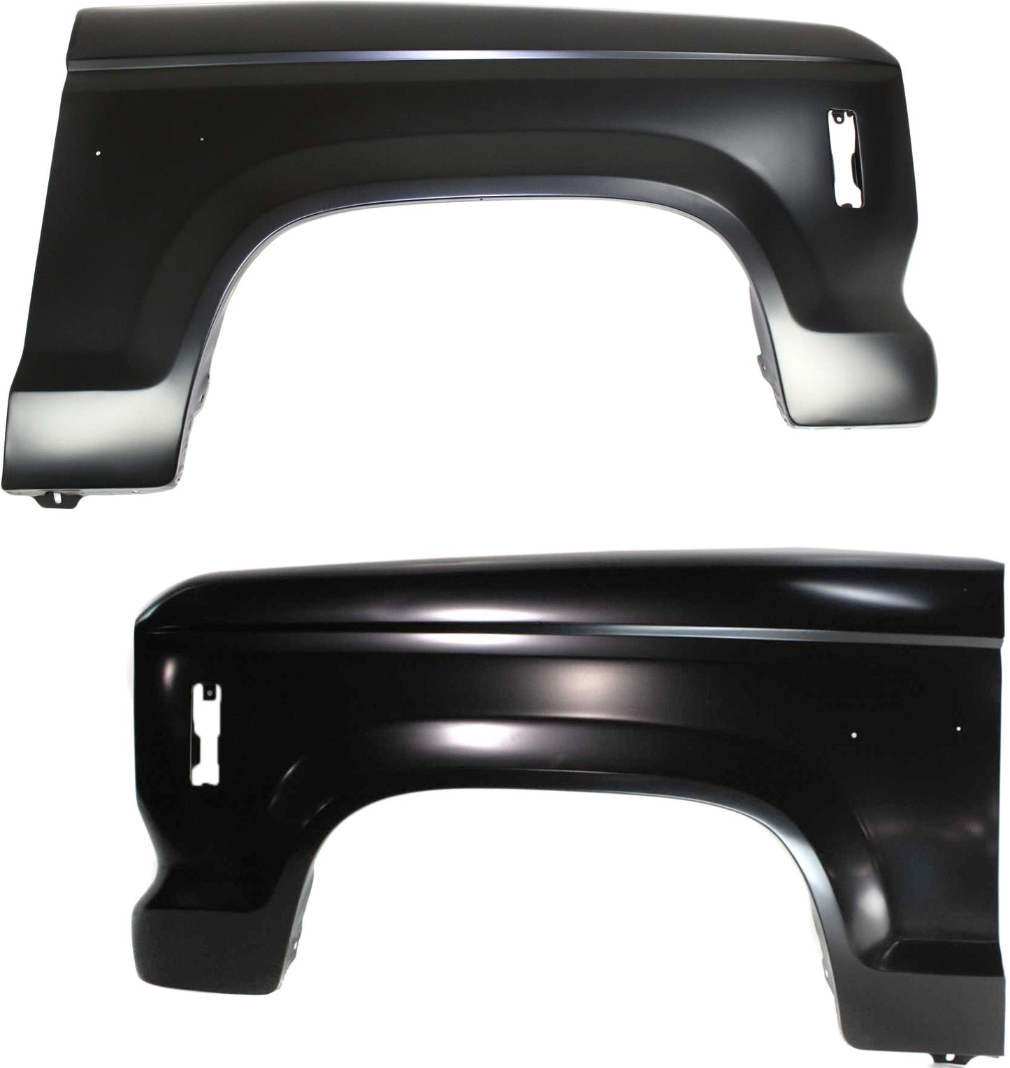 Front, Driver and Passenger Side Fenders, With turn signal light hole