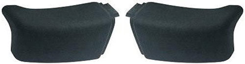 Front, Driver and Passenger Side Bumper End, Textured Plastic