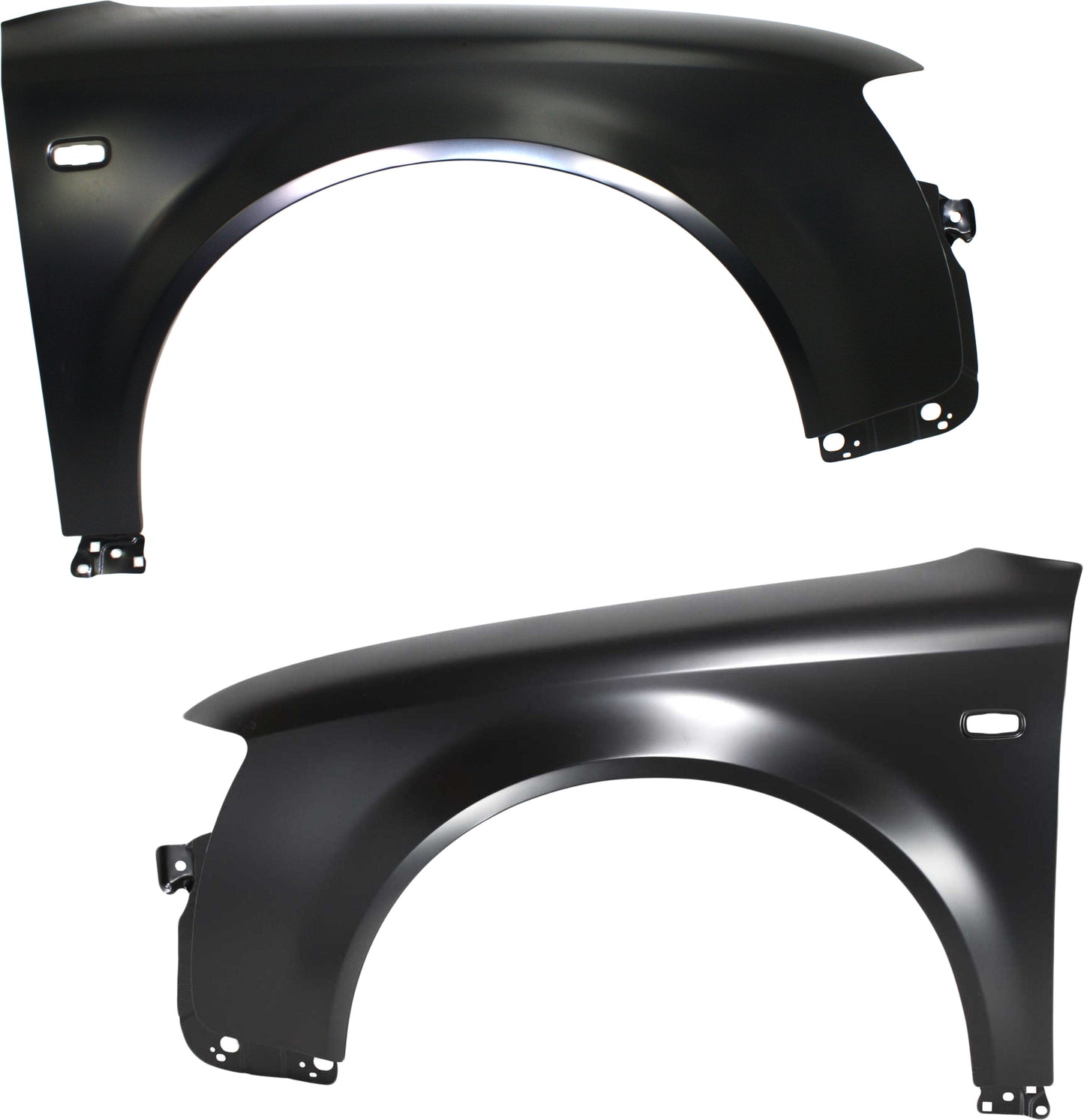 Front, Driver and Passenger Side Fenders, With turn signal light hole
