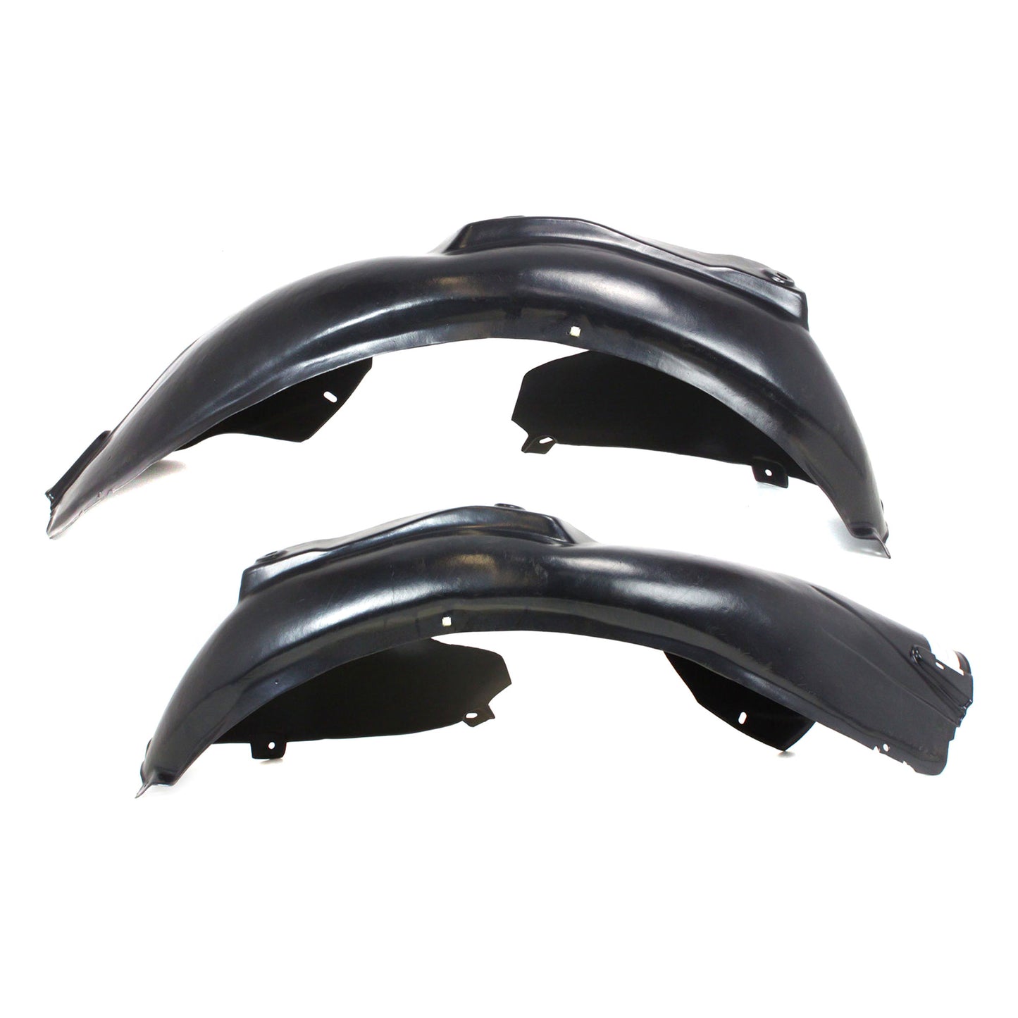 Front, Driver and Passenger Side, Rear Section, Fender Liner