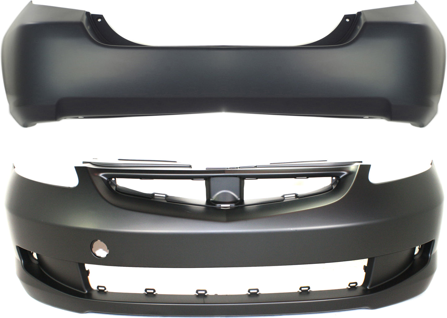 Front and Rear Primed Bumper Cover