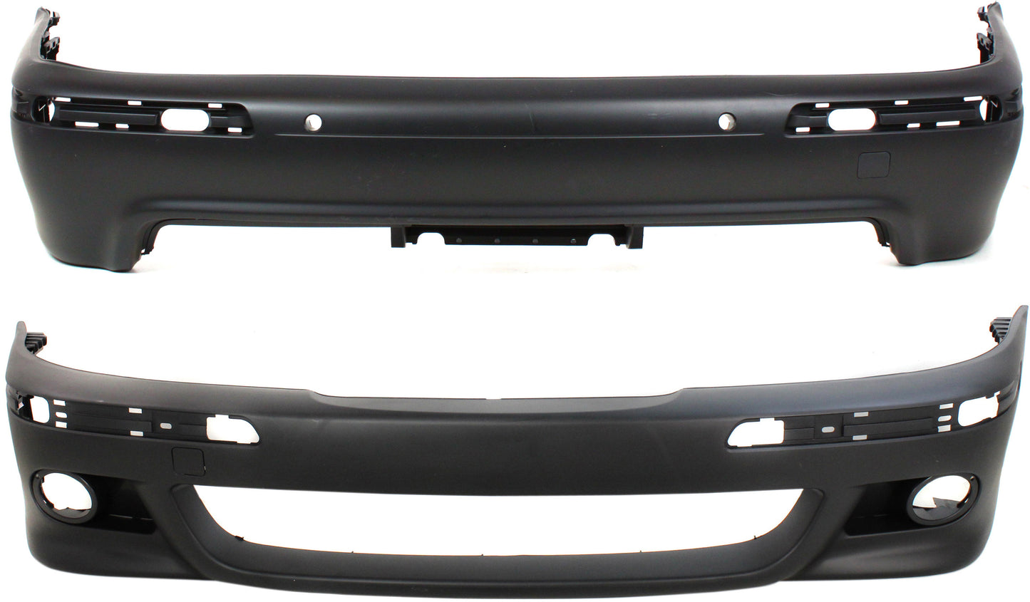 Front and Rear Primed Bumper Cover