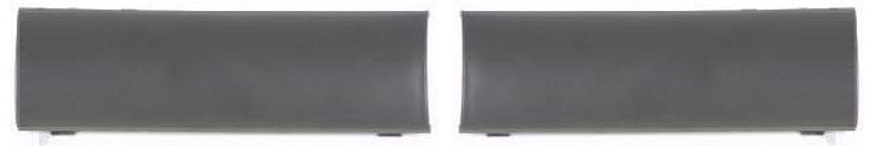 Front, Driver and Passenger Side Bumper Trims, Black