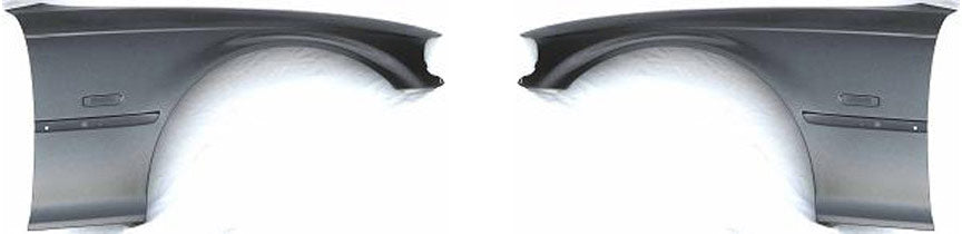 Front, Driver and Passenger Side Fenders, With turn signal light hole, Convertible/Coupe