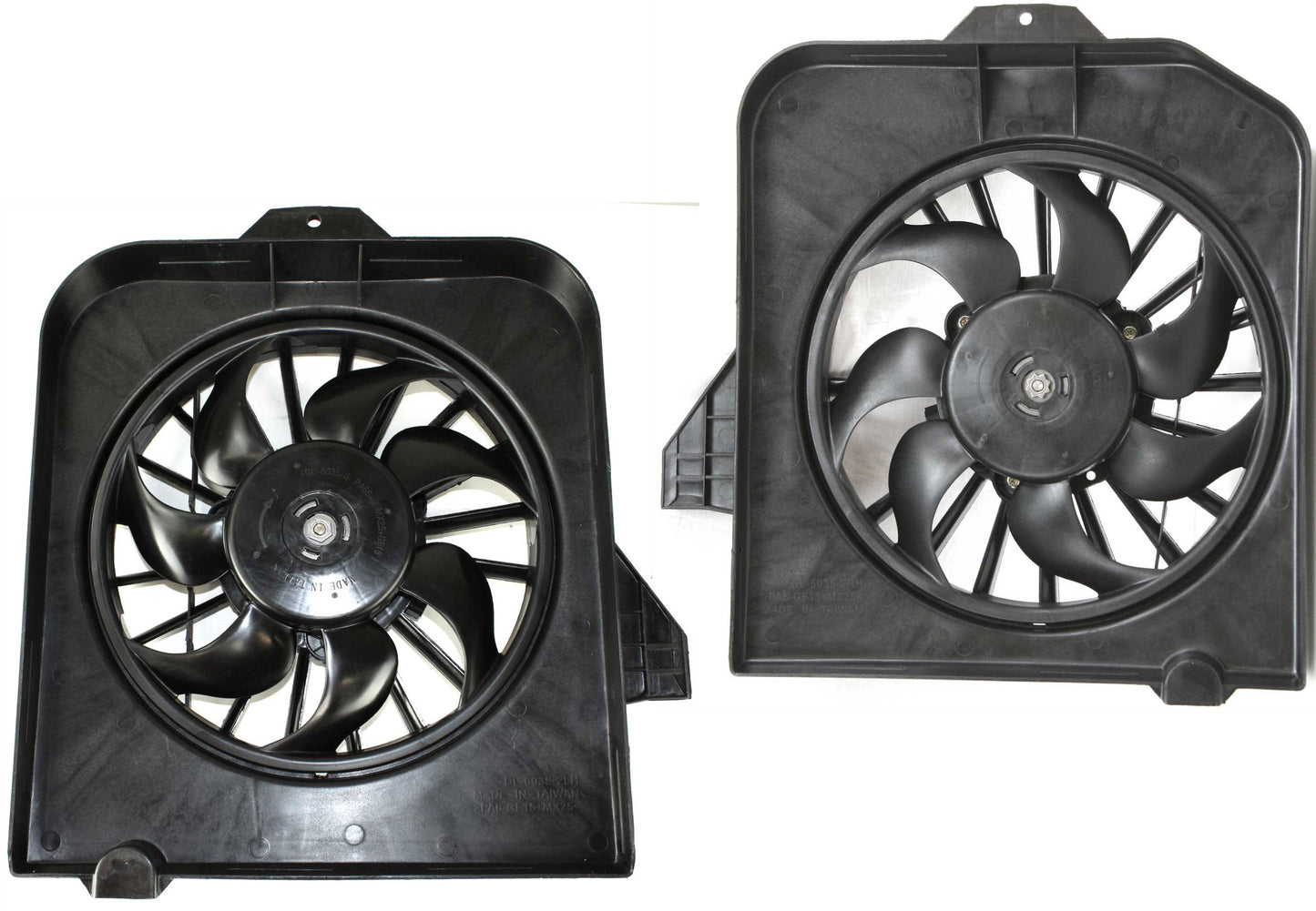 Radiator and A/C Condenser Fan - Driver and Passenger Side