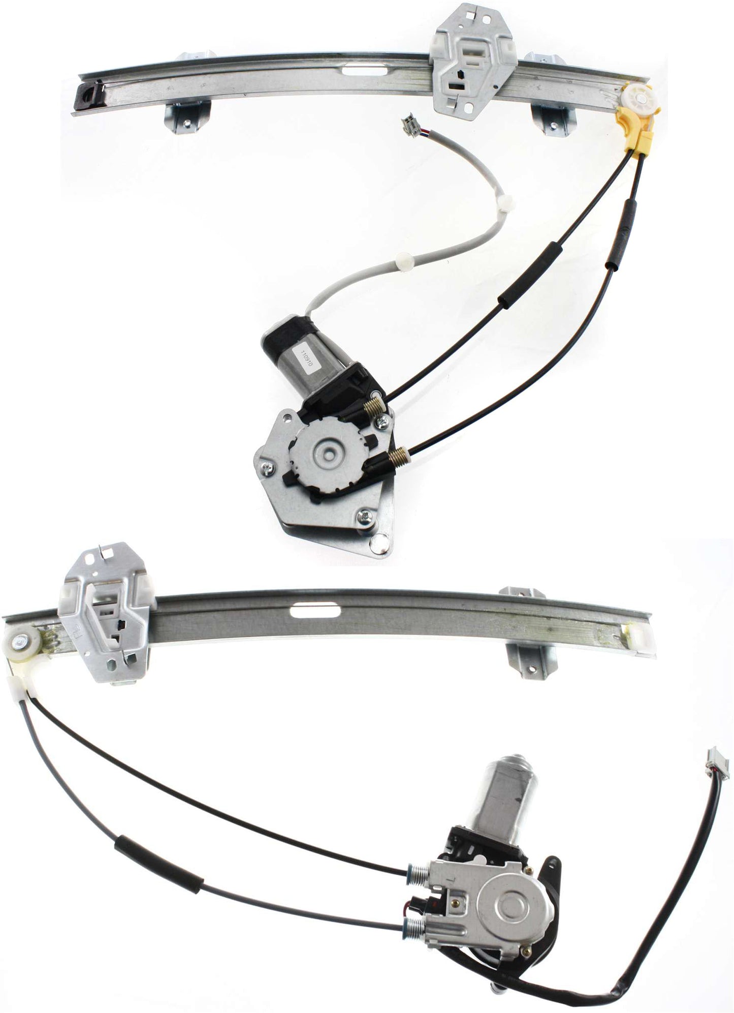 Front, Driver and Passenger Side Power Window Regulator, With Motor
