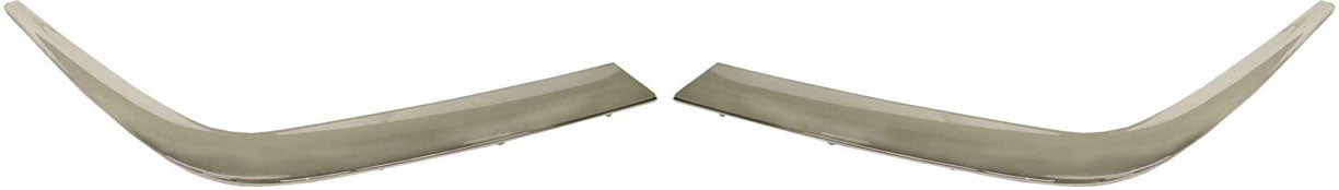 Front, Driver and Passenger Side Bumper Trims, Chrome