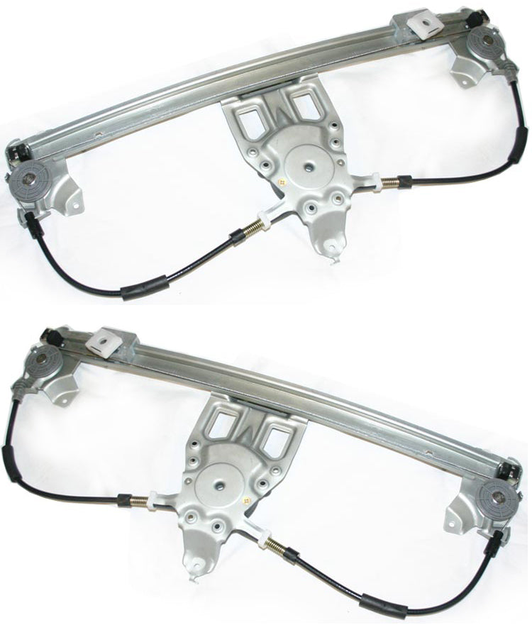 Rear, Driver and Passenger Side Power Window Regulator, Without Motor