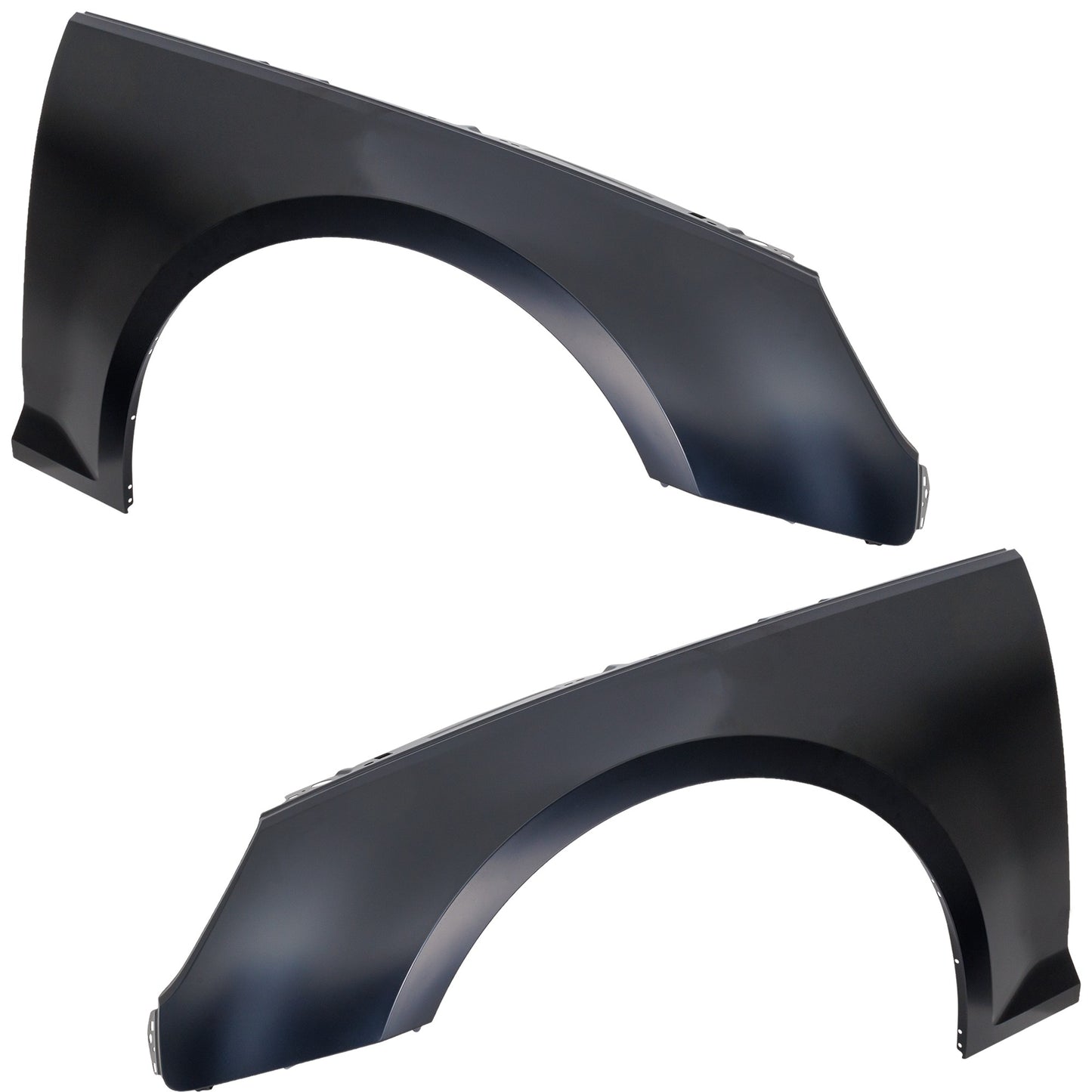 Front, Driver and Passenger Side Fenders, For Models Without Side Marker Light
