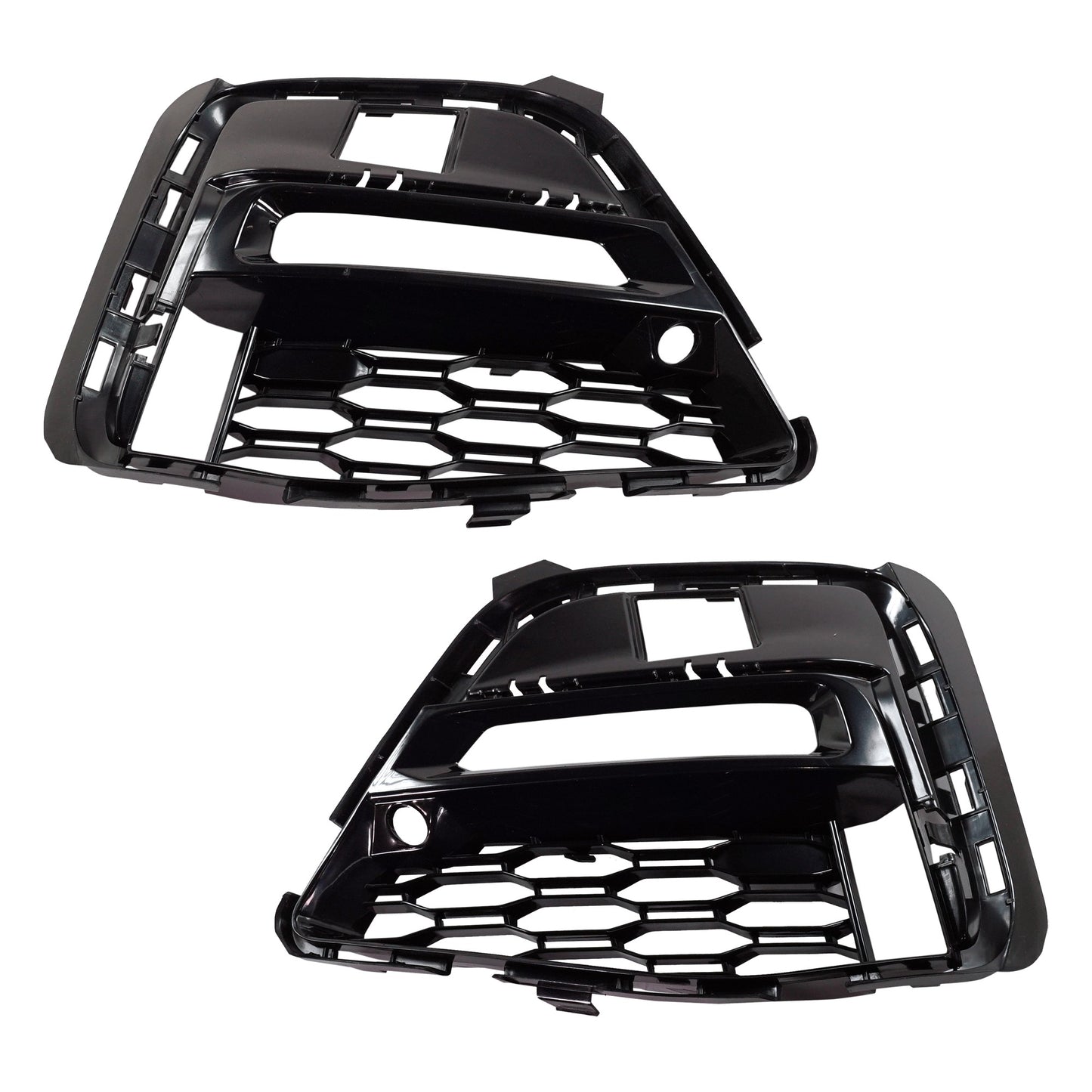 Решетки бампера со стороны водителя и пассажира, боковые, ярко-черные, седан, для моделей с пакетом M Sport, сертифицированы CAPA