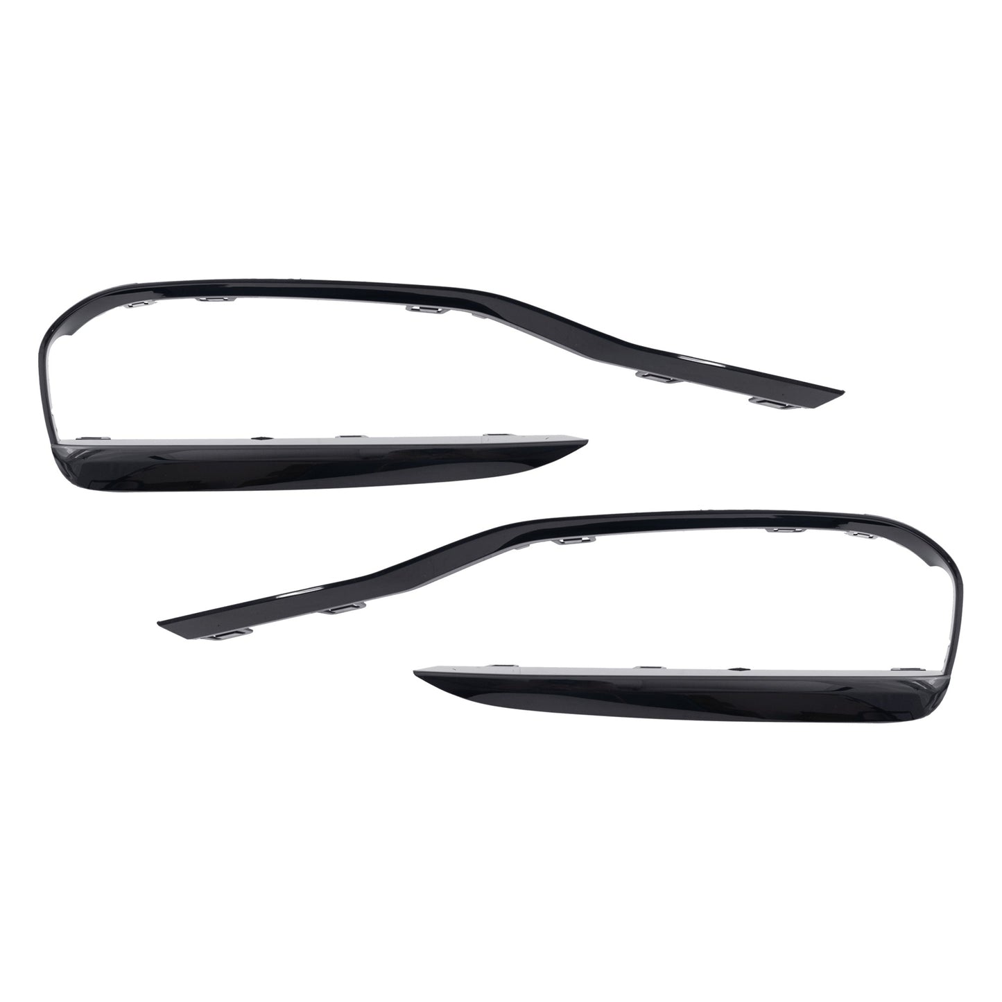 Front, Driver and Passenger Side Bumper Trim, Textured Black