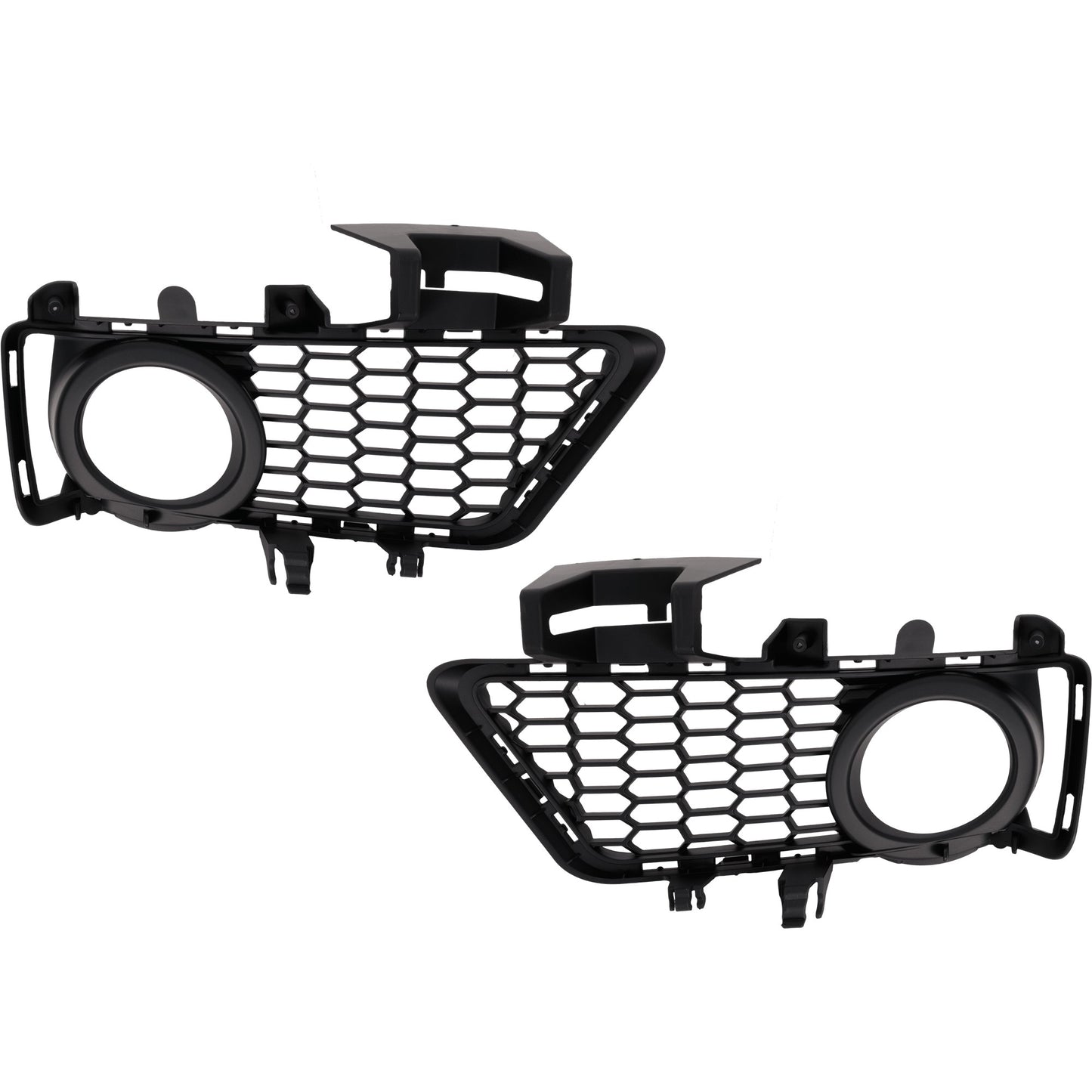 Driver and Passenger Side Fog Light Trim, Textured Black