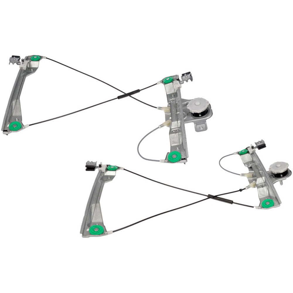 SET-RB740398-F Front, Driver and Passenger Side OE Solutions Series Manual Window Regulator, Hand-Crank Type