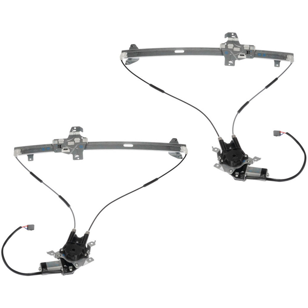 SET-RB741587 Front, Driver and Passenger Side OE Solutions Series Power Window Regulator, With Motor