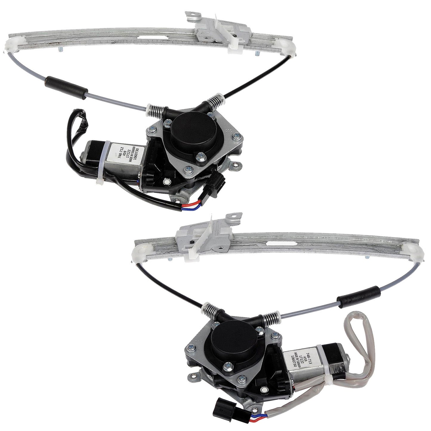SET-RB748712-R Rear, Driver and Passenger Side OE Solutions Series Power Window Regulator, With Motor