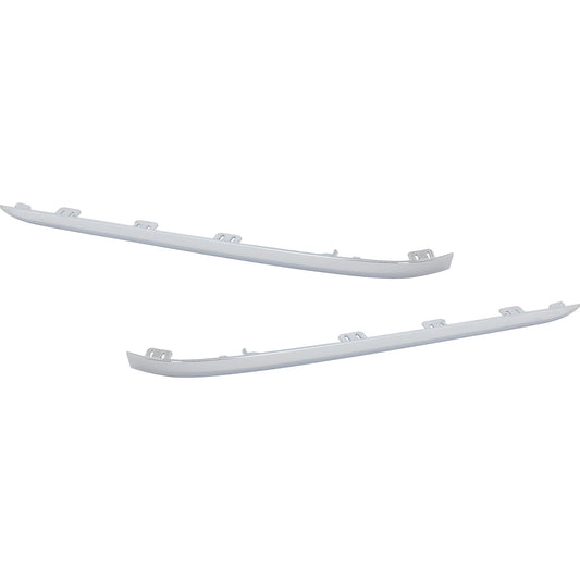Rear, Driver and Passenger Side Bumper Trims, Chrome, For Models Without M Package