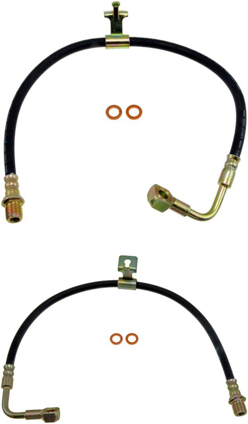 SET-RBH38065-F Front, Driver and Passenger Side First Stop Series Brake Line, Metal and Rubber