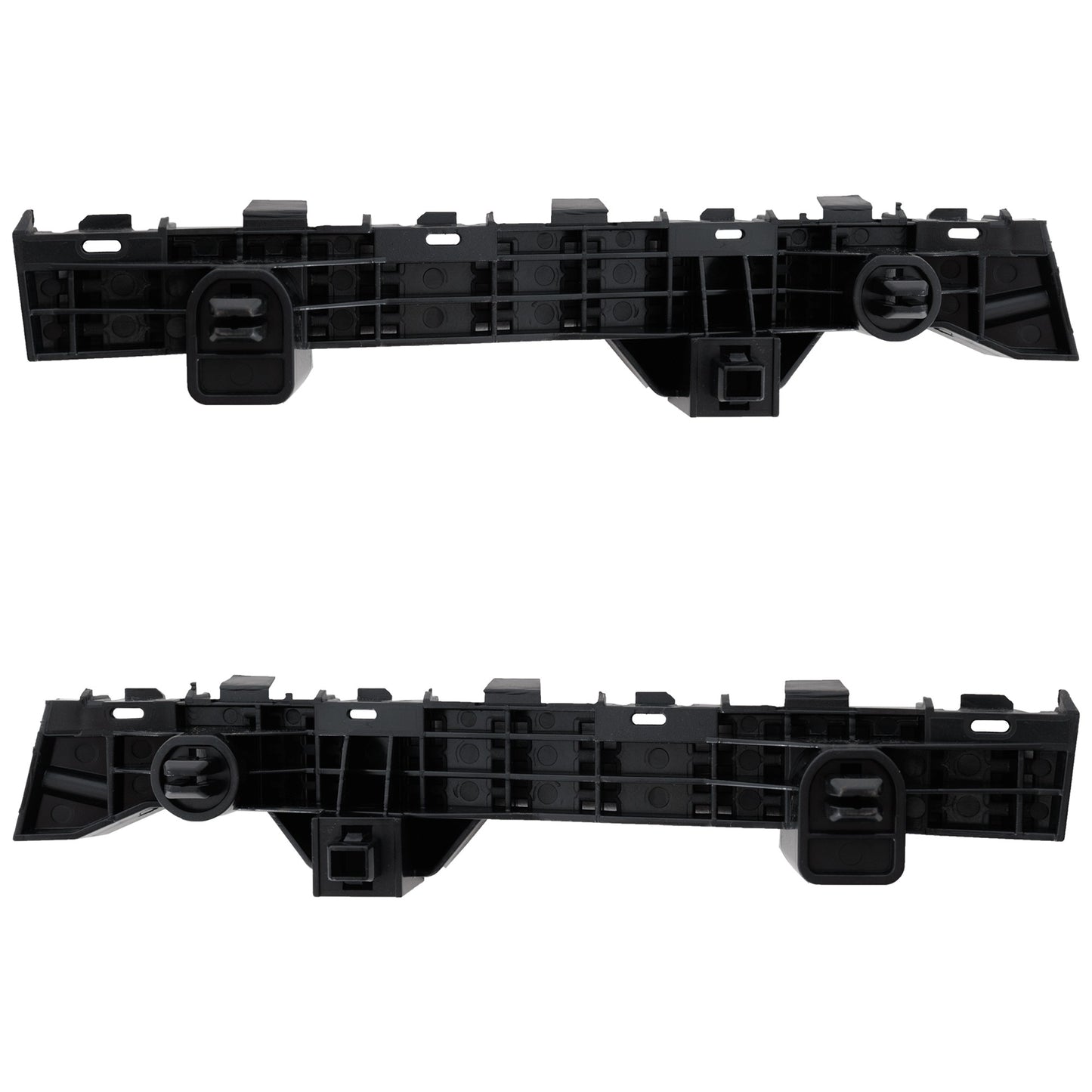 Front, Driver and Passenger Side Bumper Bracket, Under Fenders