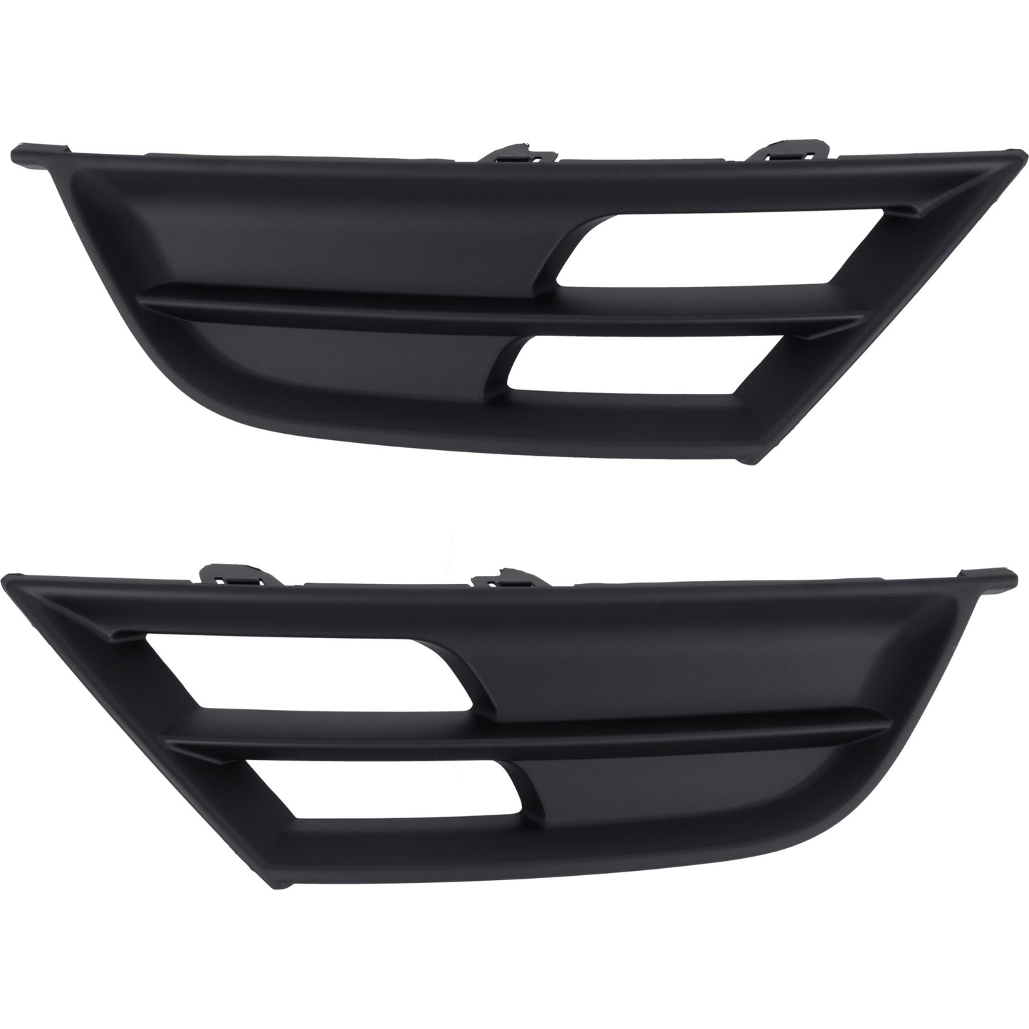Решетка бампера спереди, со стороны водителя и пассажира, текстурированная черная