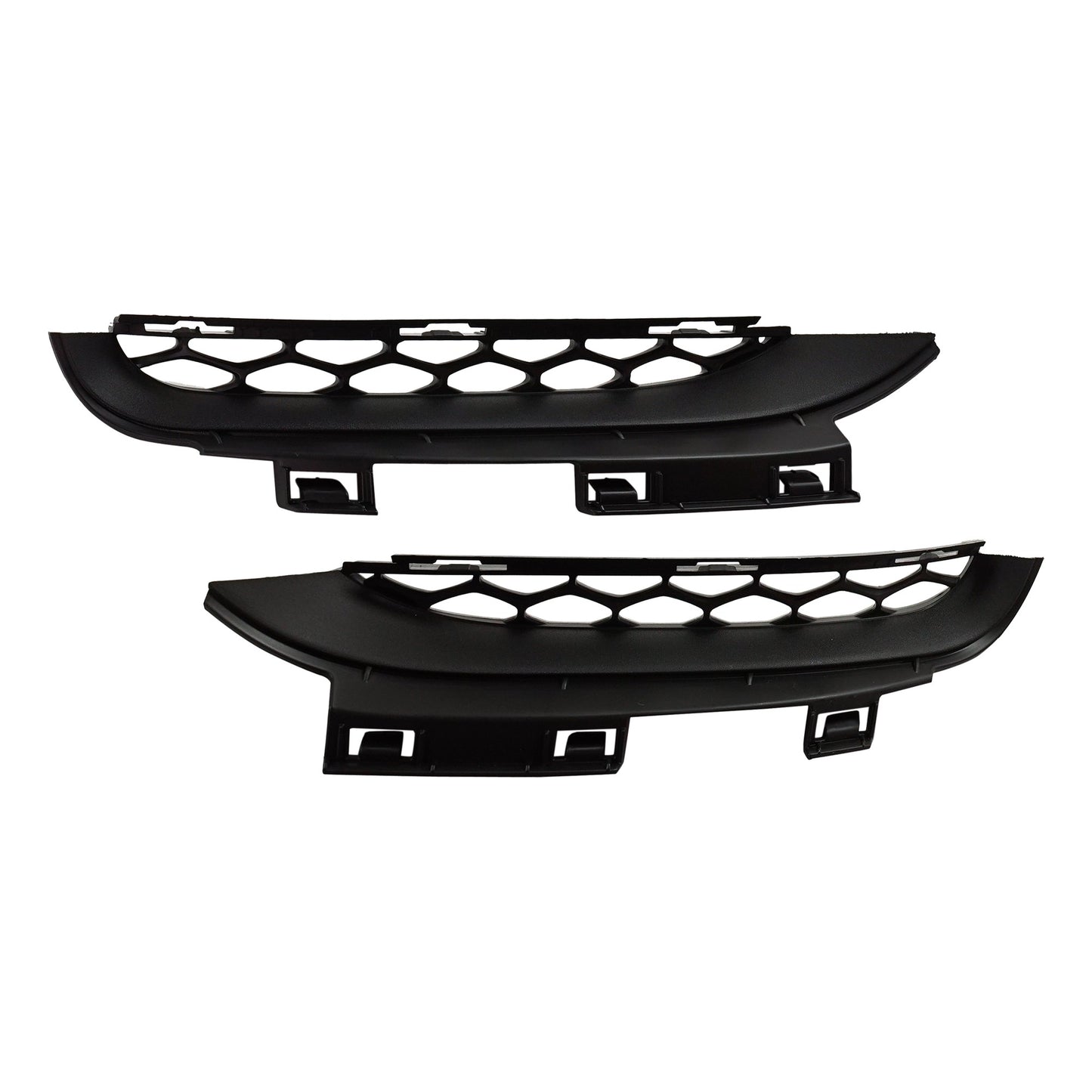 Front, Driver and Passenger Side, Lower Bumper Trim, Textured Black