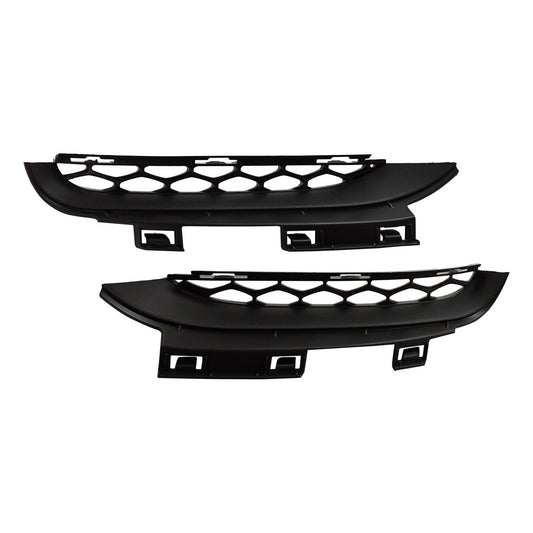 Front, Driver and Passenger Side, Lower Bumper Trim, Textured Black