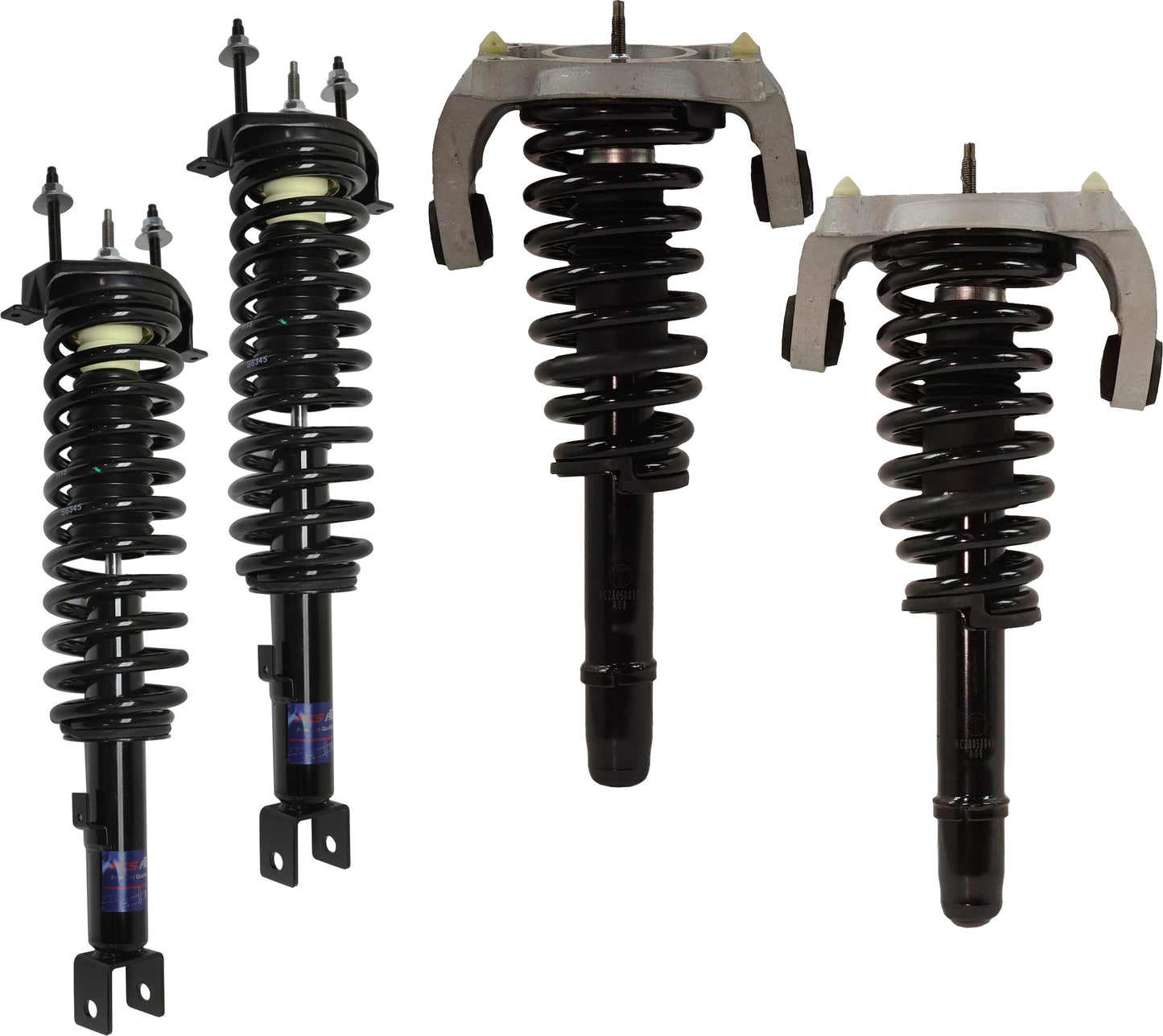 Front and Rear, Driver and Passenger Side Fully Loaded Struts, Convertible