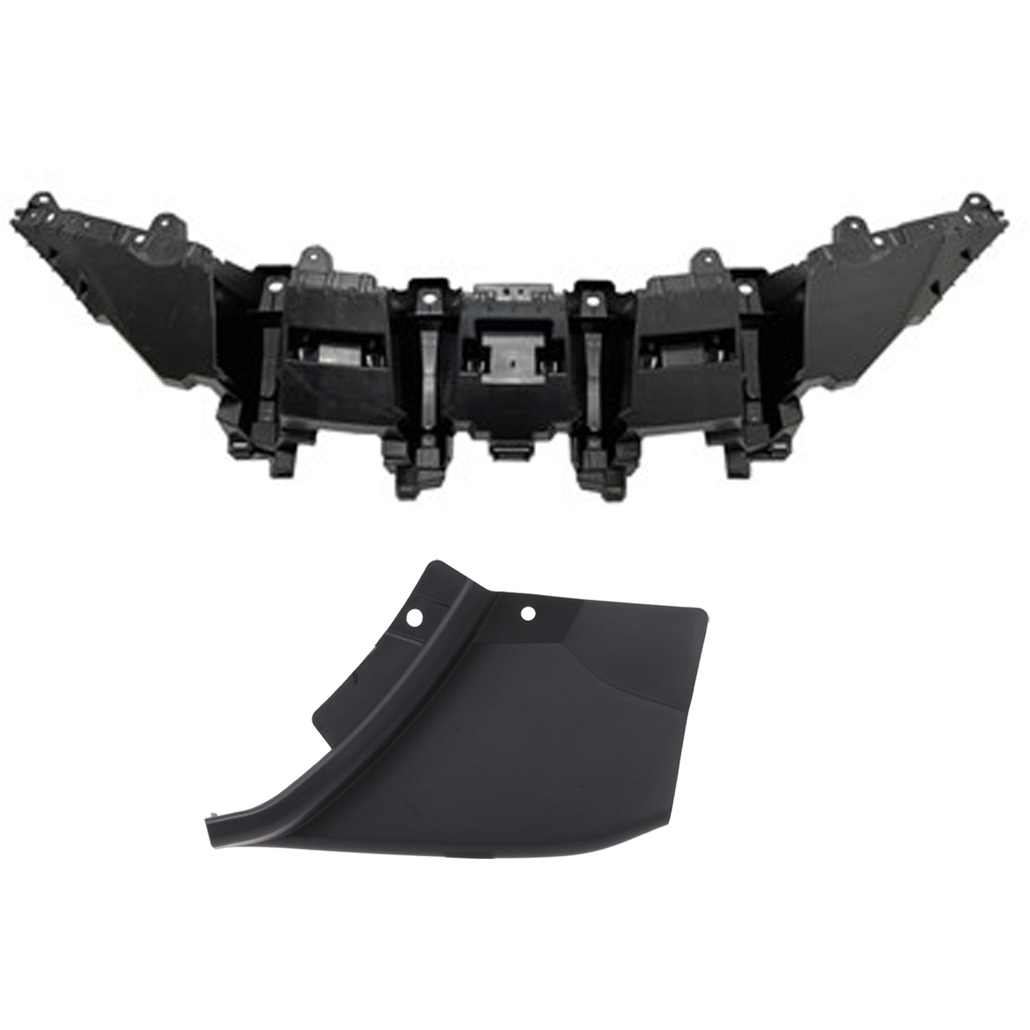 Front, Driver and Passenger Side Valance, Textured Black