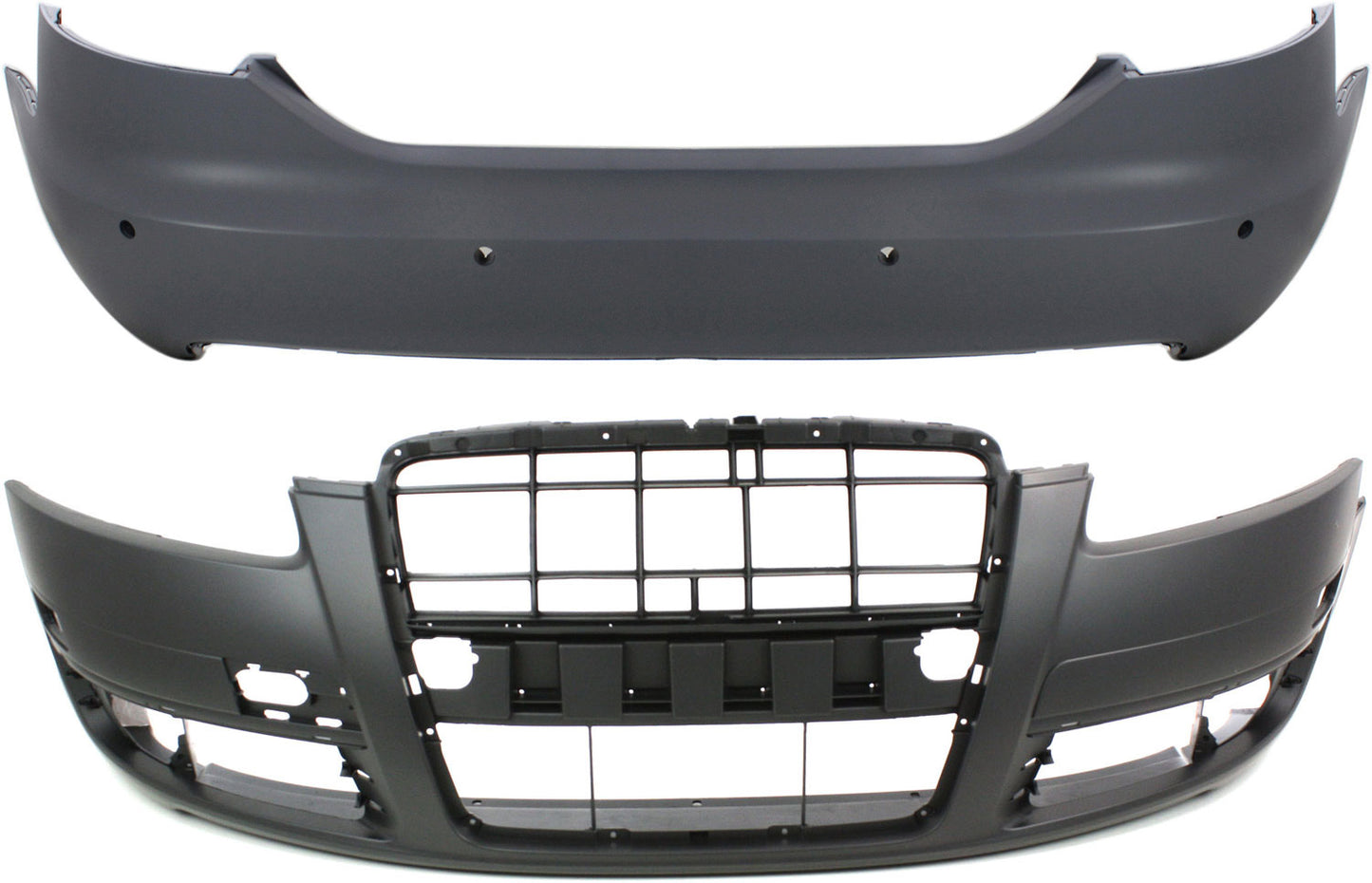 Sedan Front and Rear Primed Bumper Cover