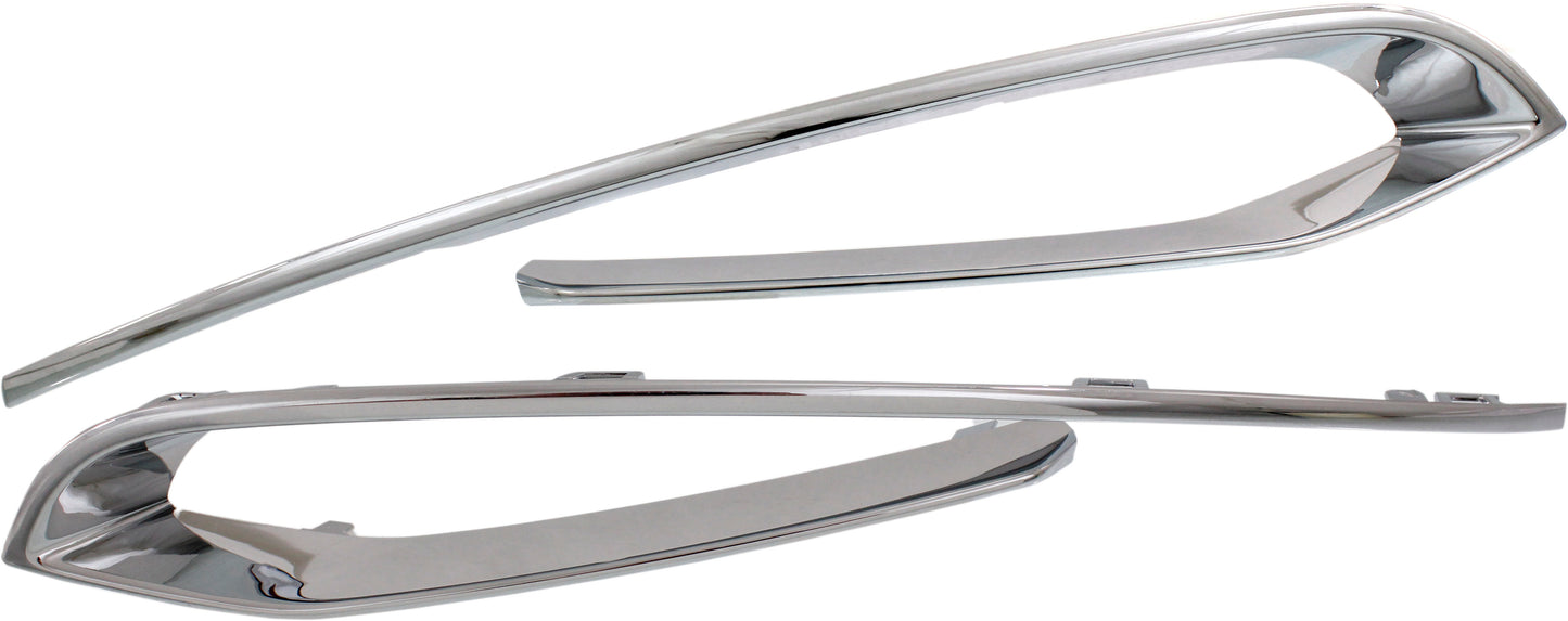 Driver and Passenger Side Grille Trim, Chrome, For Models With Luxury Line