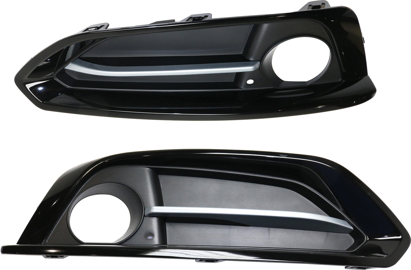Front, Driver and Passenger Side Fog Light Trims, Primed