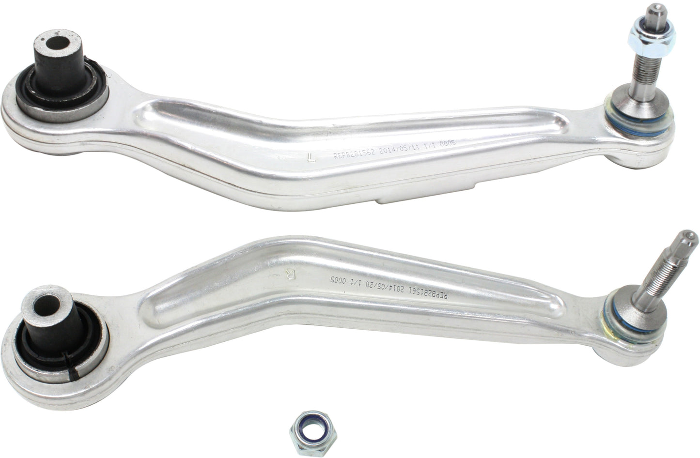 Rear, Driver and Passenger Side, Upper, Rearward Control Arms