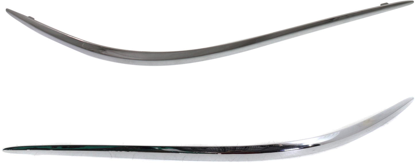 Накладки на задний бампер со стороны водителя и пассажира, хром