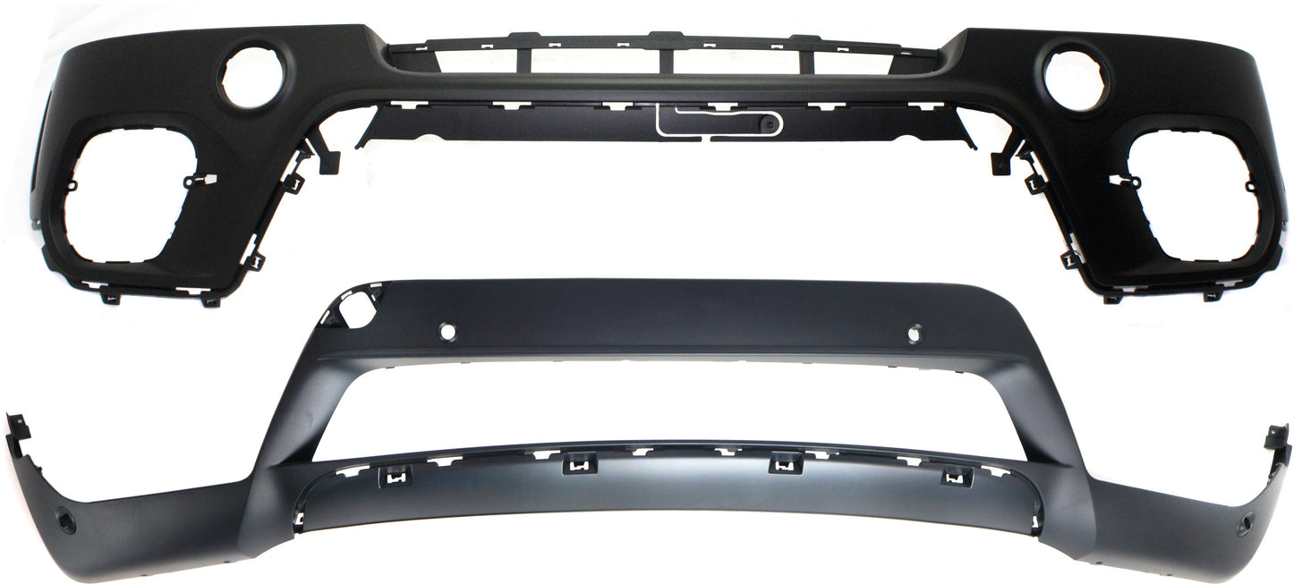 Front, Upper and Lower Bumper Covers, Primed