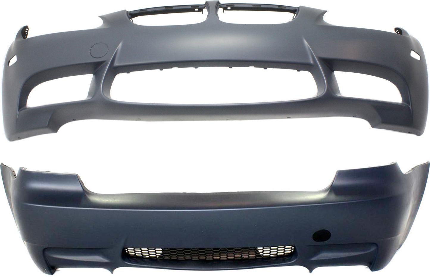 Front and Rear Primed Bumper Cover